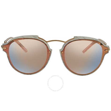 Dior Eclat Sunglasses White Gray Rose Gold 